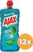 Ajax 12x Allesreiniger Eucalyptus (12 x 1250 ml)