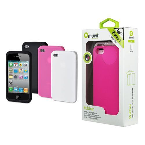 muvit IPHONE5 SILICON CASE PACK B/W/P