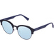 Hawkers Lunettes de soleil rondes classiques bleu marine chrome noir