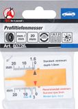 BGS technic BGS Profieldieptemeter - met sleutelhanger - 0 - 20 mm