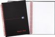 Oxford BLACK N' RED Spiraalblok Kunststof A5 Gelijnd 140 Pagina's 5 Stuks
