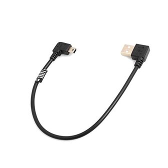 USB Mini 90° Kabel - Links Hoek - 26 cm - USB Type A (M) - 4250822907872