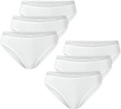 Schiesser Rioslip Modern Multipacks Dames Wit Effen 6 Stuks