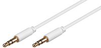Goobay 69114 3,5 mm jack verbindingskabel, verguld - jack 3, 5 mm stekker (3-pin, stereo) > jack 3, 5 mm stekker (3-pin, stereo)