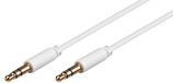 Goobay 69114 3,5 mm jack verbindingskabel, verguld - jack 3, 5 mm stekker (3-pin, stereo) > jack 3, 5 mm stekker (3-pin, stereo)