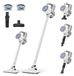 Aspirateur sans fil, 30 kPa, autonomie de 30 minutes, 4 en 1, blanc