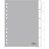 Durable 644010 registerPP, 5-delig, universele perforatie, grijs