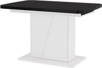 Vicco Eettafel Fenaro, Zwart/Wit, 120-160 x 80 cm uitschuifbaar