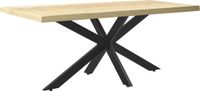 en.casa Stalen onderstel Oberau tafelpoot 120x68x71 cm zwart