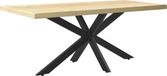en.casa Pied de table Oberau 120x68x71 cm noir