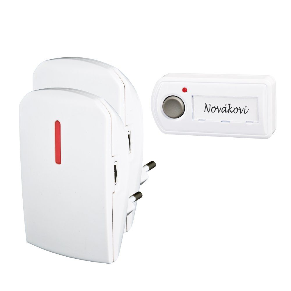 Elektrobock BZ11-21 - Drukknoppen deurbel - wit - draadloos