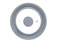 H&H Deksel van glas en siliconen 16/18/20 cm