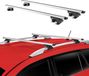 Opel Bagagedrager voor Opel Corsa B Wagon, bouwjaar 1993-2000, aluminium, zilverkleurig, 2-delig, met ABE-certificaat