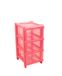 GIO'STYLE Essential Cassie commode voor kinderen, 3 laden, roze, hoogte 60 cm, gemaakt in Italië