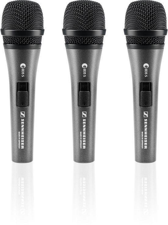Sennheiser 3-PACK e835-S - Zangmicrofoon