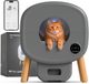 TrevoPet® Neo Litière automatique pour chat avec application - Autonettoyant - 13L - Gris