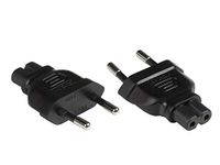 Good Alcasa PA-0370S netstekker adapter Type C (Europlug) C7 Zwart