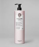 Maria Nila Pure Volume Shampoo 1000ml - Pour Cheveux Fins - Volumisant & Hydratant - Flacon Pompe