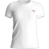 GUESS Fitted Short Sleeve Crew Neck Tee Wo - White Shirts