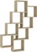 vidaXL Étagère murale cube 90x15x119 cm bois traité couleur chêne sonoma