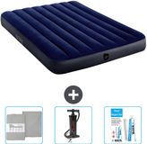 Intex Luchtbed - Twijfelaar - 137 x 191 x 25 cm - Blauw