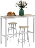 HOMCOM Bartafelset MDF 105x40x90cm Eiken