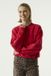 Garcia Dames Tekst Print Sweater Rood Lange mouw