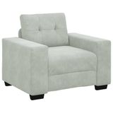 VidaXL Fauteuil 100x78x80 cm fluweel lichtgrijs