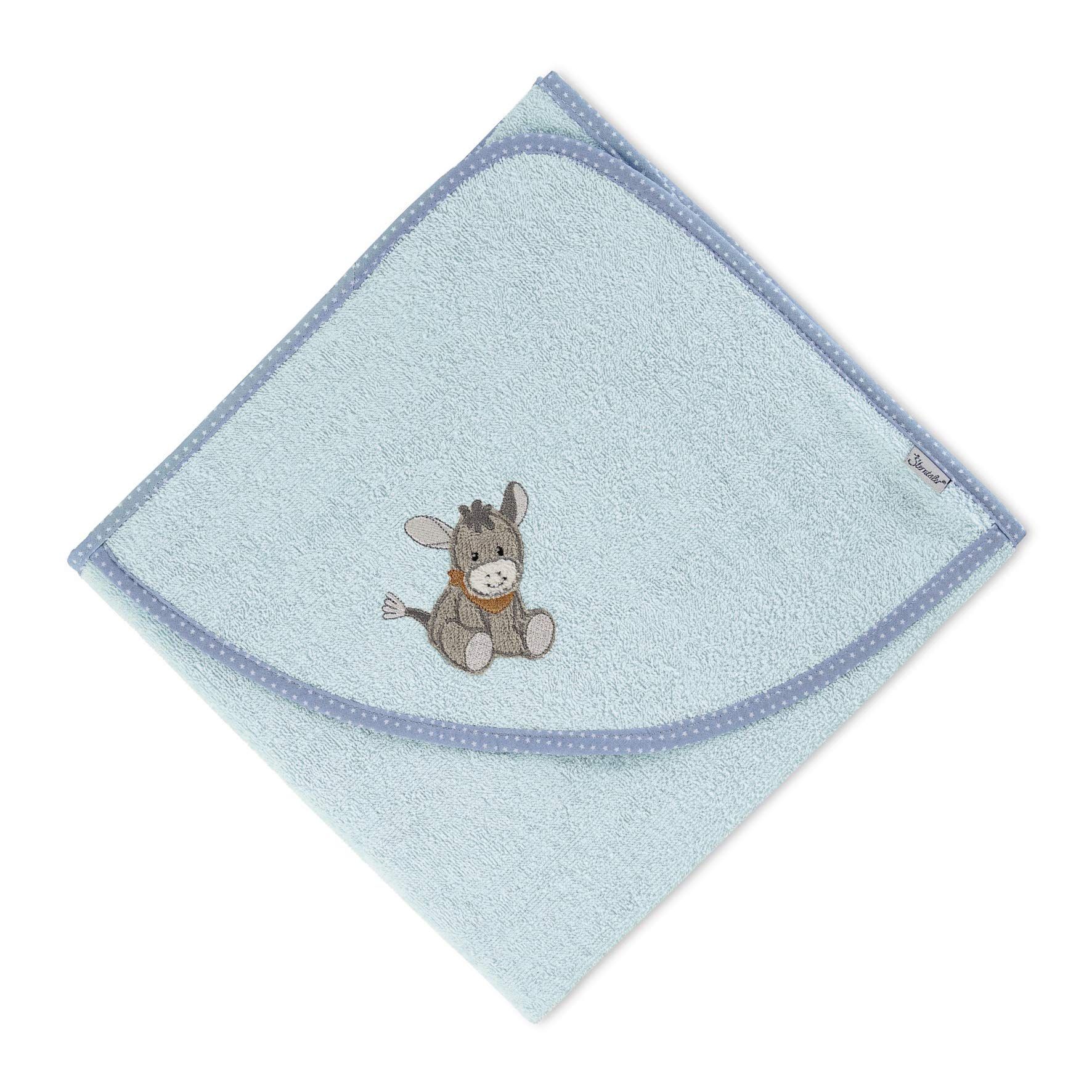 Sterntaler Badhanddoek Emmi lichtblauw 80 x 80 cm