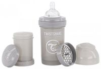 Twistshake Babyfles Antikoliek 180 Ml - Pastel Grijs