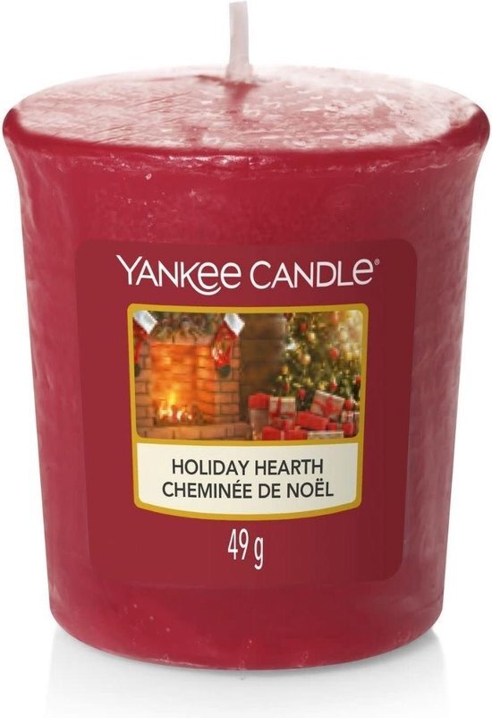 Yankee Candle - Holiday Hearth Candle ( sv&#225;tečn&#237; krb ) - Aromatick&#225; votivn&#237; sv&#237;čka