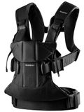 BabyBjörn Babydrager One, geweven mix, zwart