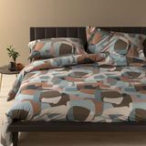 Caleffi - Katoenen beddengoedset voor tweepersoonsbed met dekbedovertrek 255 x 200 cm, klep 40 cm + 2 kussenslopen 50 x 80, zacht, duurzaam en wasbaar tweepersoonsbed
