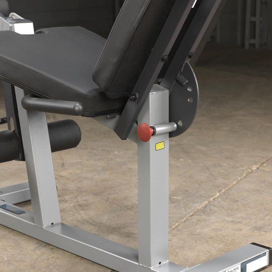Body-Solid Seated Leg Extension & Supine Curl - Grijs
