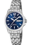 Festina Dameshorloge F20455/3 Blauw Staal Analoog Quartz Mineraalglas 10 ATM