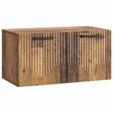 vidaXL Wandmontage TV-kast Oud hout 59,5 x 31 x 30 cm
