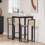 Maison Exclusive - Table d'appoint en bois stratifié, forme carrée