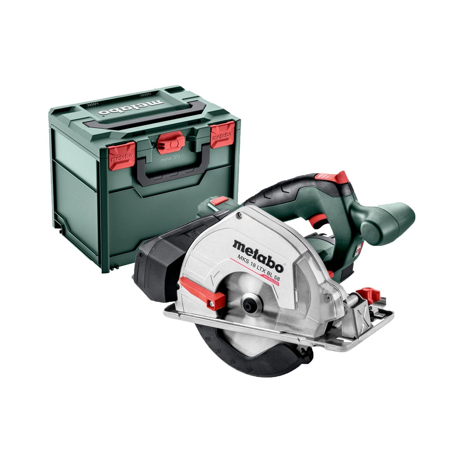 Metabo 18V Accu-metaalcirkelzaag MKS 18 LTX BL 58 (alleen machine) in MetaBOX