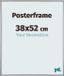 yd. Cadre pour affiche 38x52 cm Plastique Argent Brillant Paris
