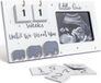 Cadre photo sans marque avec échographie de bébé – Cadre photo avec semaines de compte à rebours et date d'échéance – Cadeau d'annonce de grossesse pour futurs parents, nouvelles mères et grands-parents – Décoration souvenir de baby shower