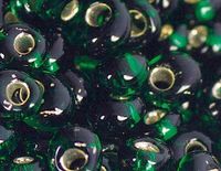 Japanse magatama-kralen, zilver, groen, 3 mm, 100 g