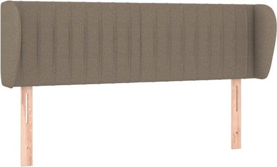 VidaXL Hoofdbord Taupe 147x23x78/88 cm Stof