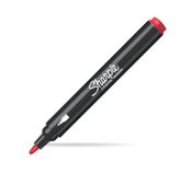 Sharpie Creative Marker Acrylverfmarkers | Ronde punt | Verfmarkers op waterbasis | Rood | 6 stuks