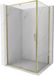 Mexen Exo cabine de douche 120 x 85 cm, transparent, or