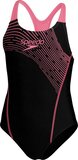 Speedo Medley Logo Medalist Sportbadpak - Zwart/Roze - Maat 128