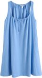 Next - Dames - Mouwloze jersey minizomerjurk - Blauw
