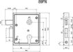Bever Universeel Kastslot DIN L/R PZ heffende F 60mm - 89PK