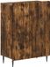 vidaXL Badkamer Opbergkast ZWOLLE Gerookt eiken 59,5 x 31 x 79,5 cm