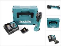 Makita DTM 51 18V Li-Ion outil multifonction sans fil dans Makpac + 1x BL 1815 N 1,5 Ah batterie Li-Ion + DC 18 RC chargeur rapide