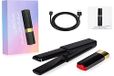 LiveGo Draadloze stijltang, 2-in-1, draagbare USB-oplaadbare keramische mini-stijltang, snelle en instelbare temperatuur voor onderweg